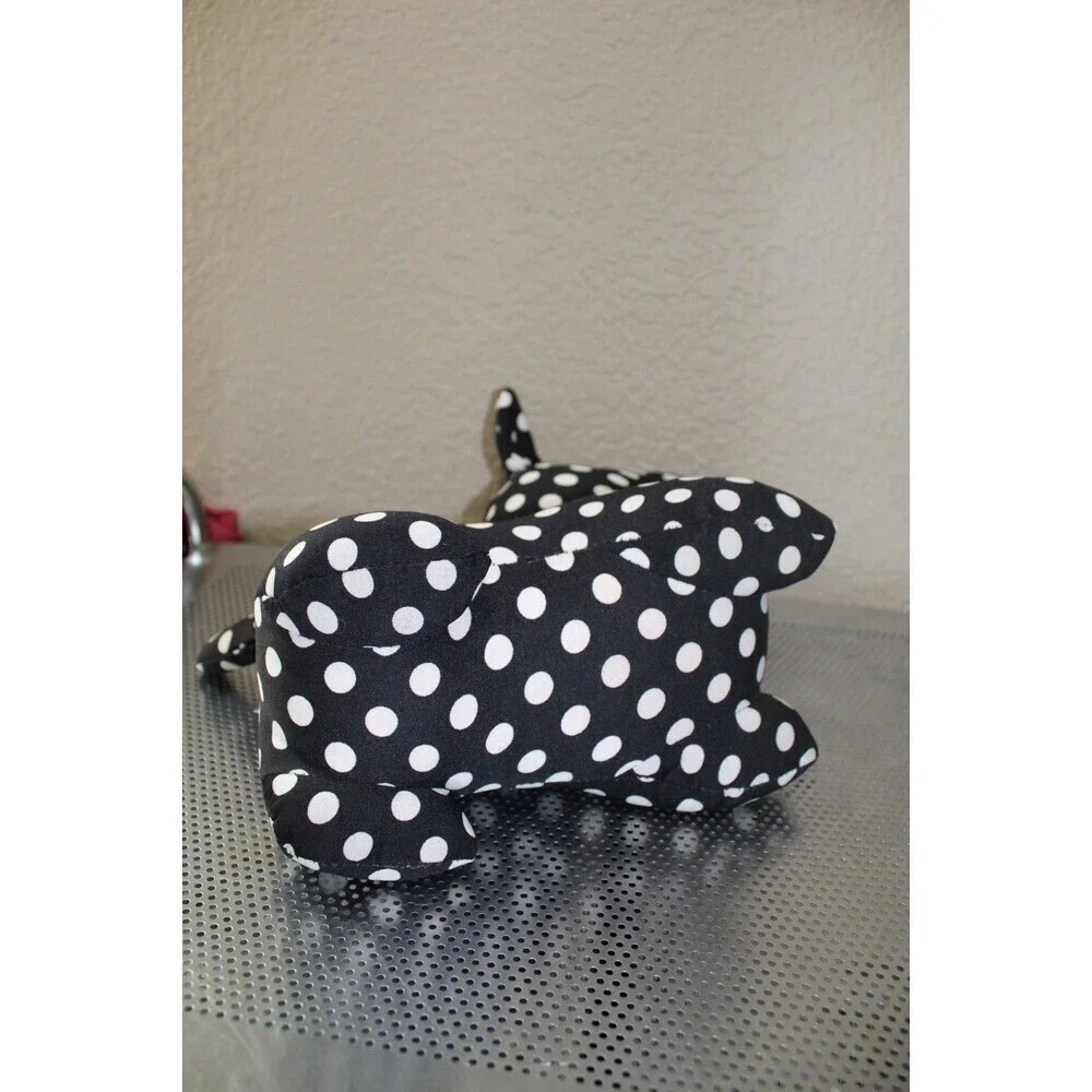 Adorable Scotty Dog Soft Sculpture Plush Doorstop 12.5